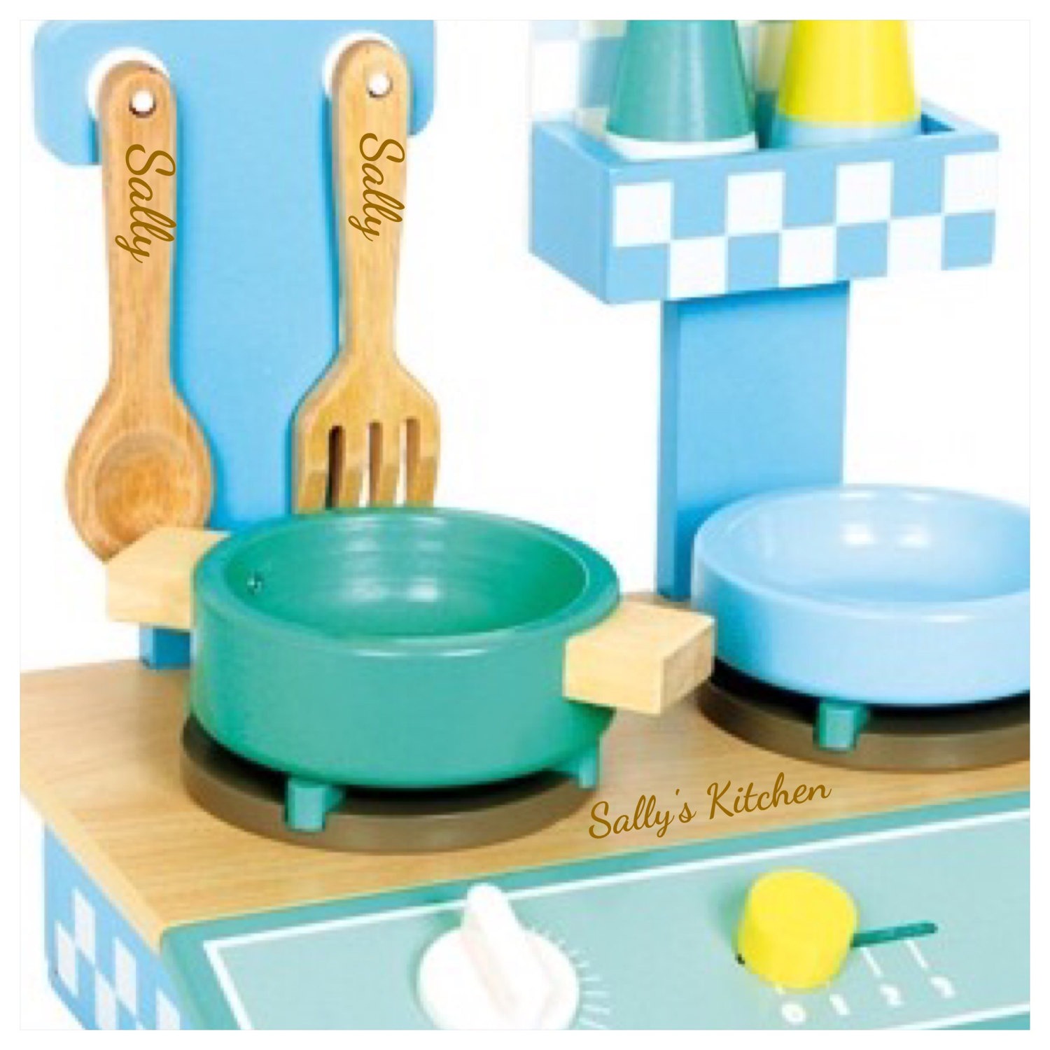 Retro Wooden Personalised Kitchen Set - Image 2