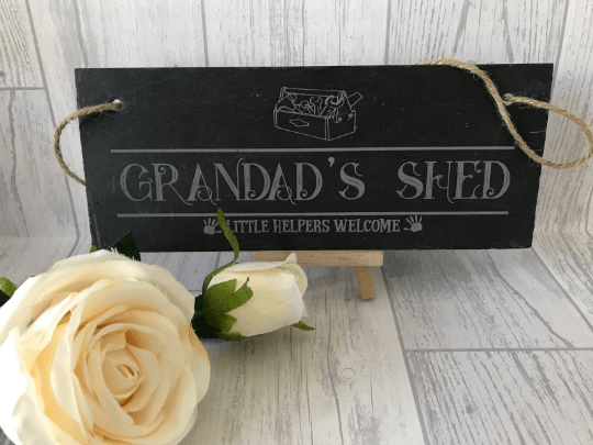 Grandad's Shed Slate Door Sign - Image 4