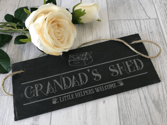 Grandad's Shed Slate Door Sign - Image 2