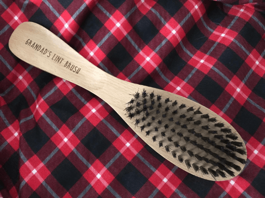Personalised 3-1 Lint Brush Shoe Horn Wooden - Image 2