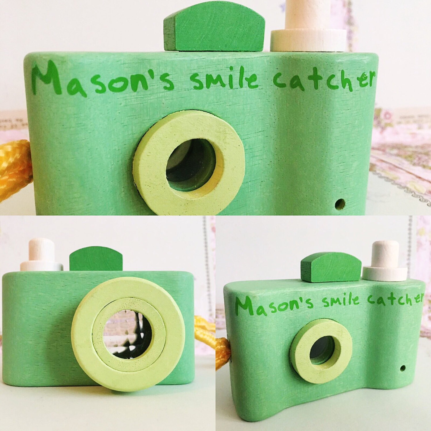 Wooden toy camera personalised gift - Image 5