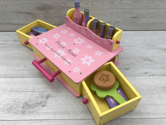 Make Up Wooden Beauty Case Personalised - Image 5
