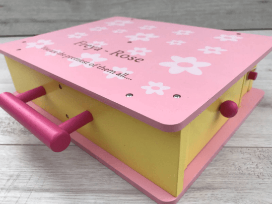 Make Up Wooden Beauty Case Personalised - Image 6