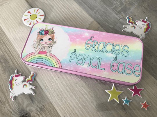 Personalised Unicorn Pencil Tin
