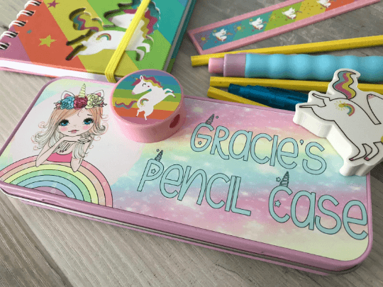 Personalised Unicorn Pencil Tin - Image 2