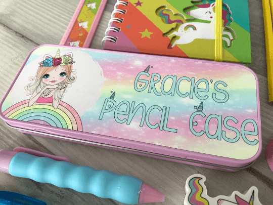 Personalised Unicorn Pencil Tin - Image 3