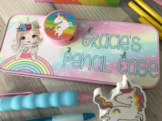 Personalised Unicorn Pencil Tin - Image 5
