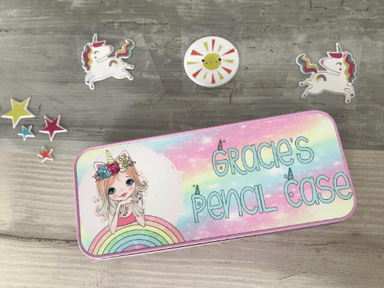 Personalised Unicorn Pencil Tin - Image 4