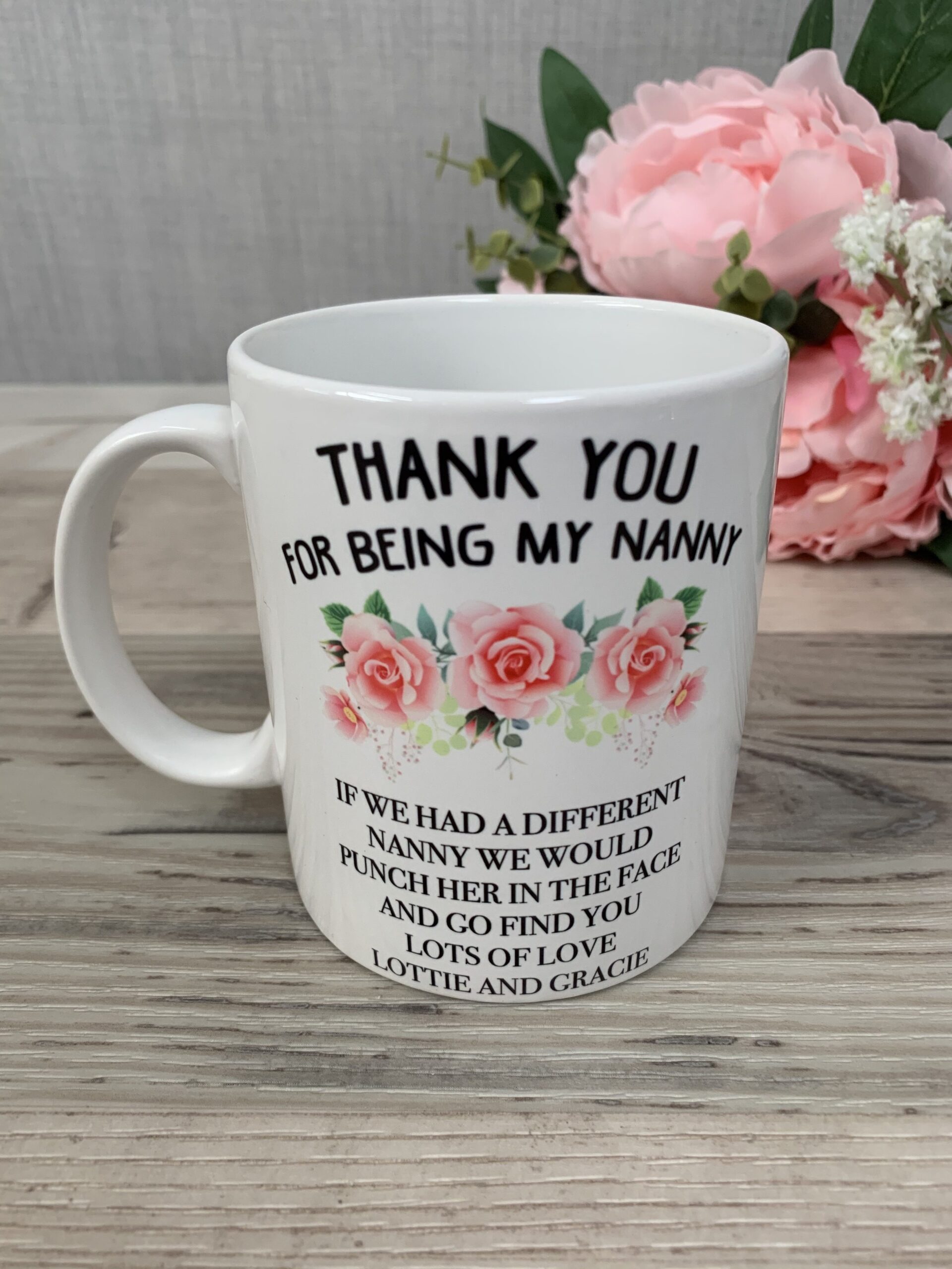 Personalised Nanny Floral Mug - Image 6