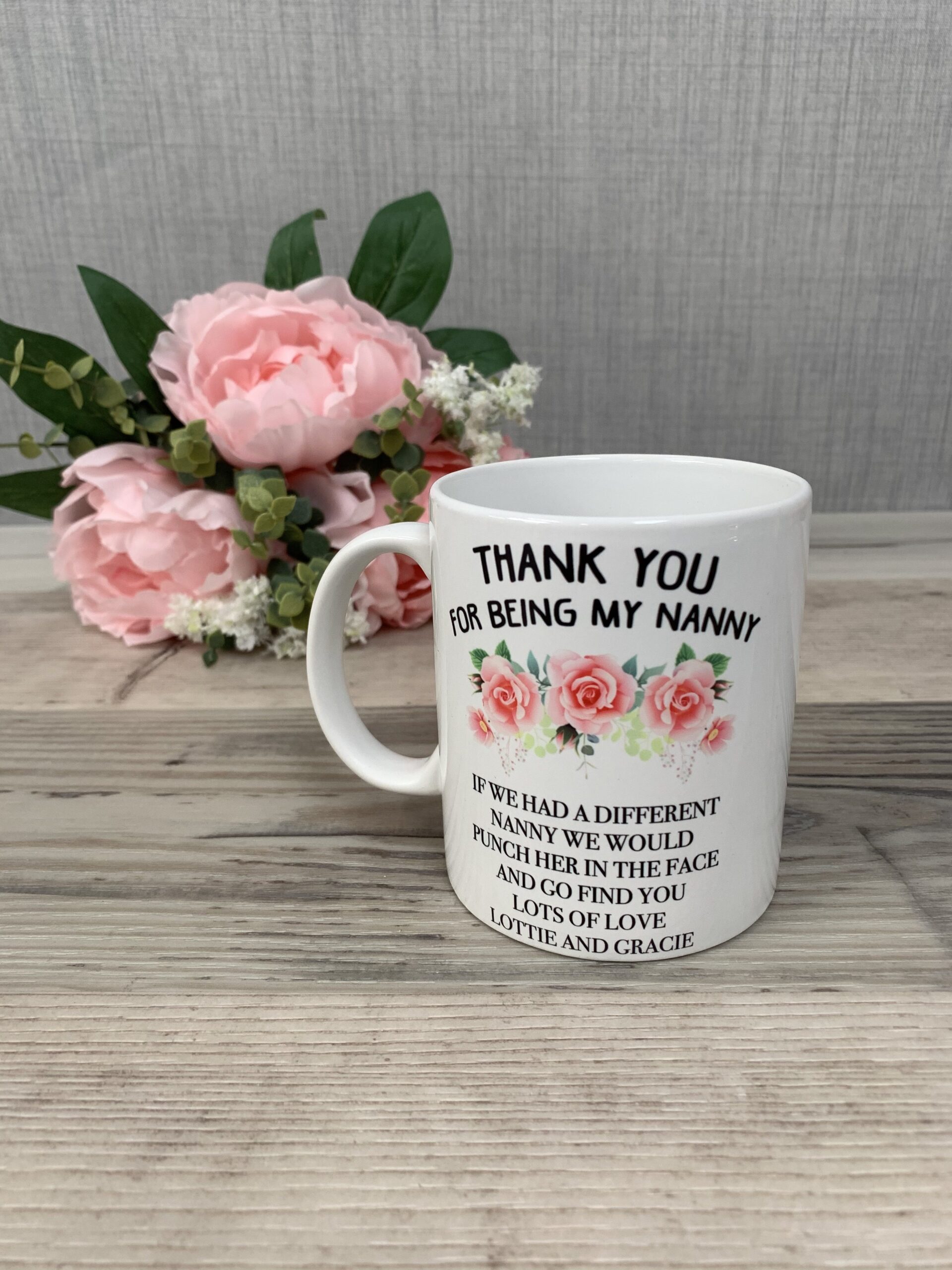 Personalised Nanny Floral Mug - Image 4