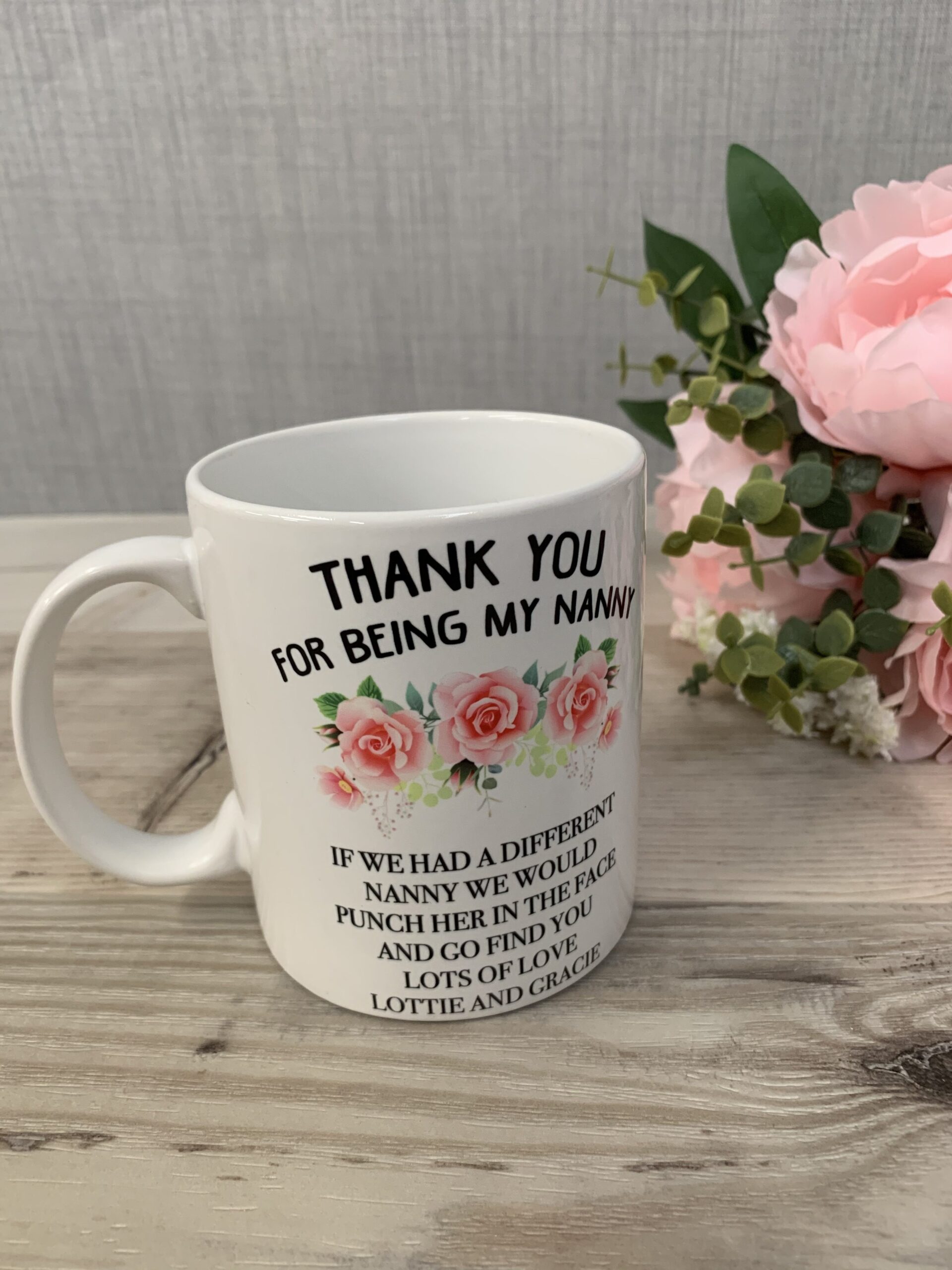 Personalised Nanny Floral Mug - Image 5
