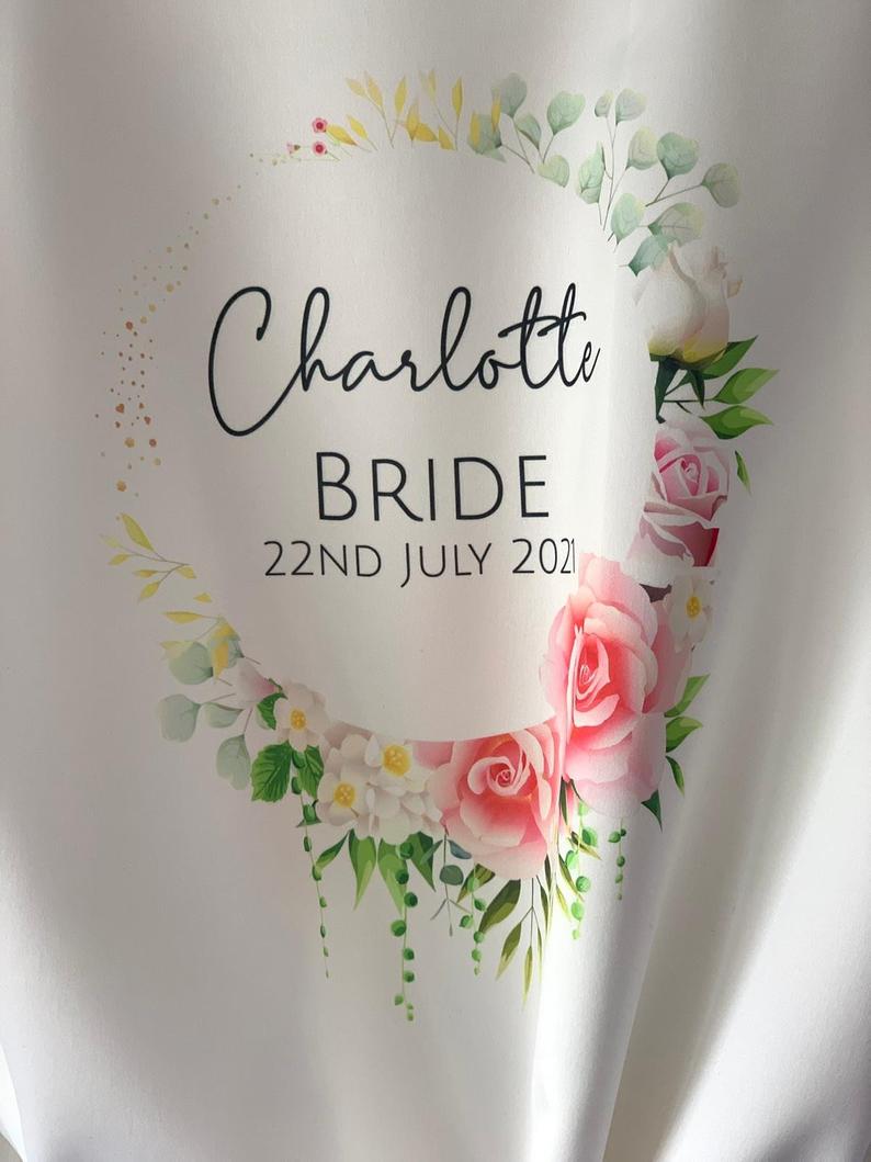 Purity range personalised wedding robe - Image 5