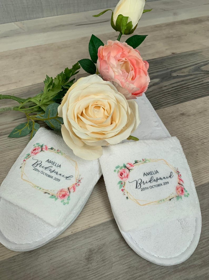 Diana Range Personalised Wedding Slippers - Image 5