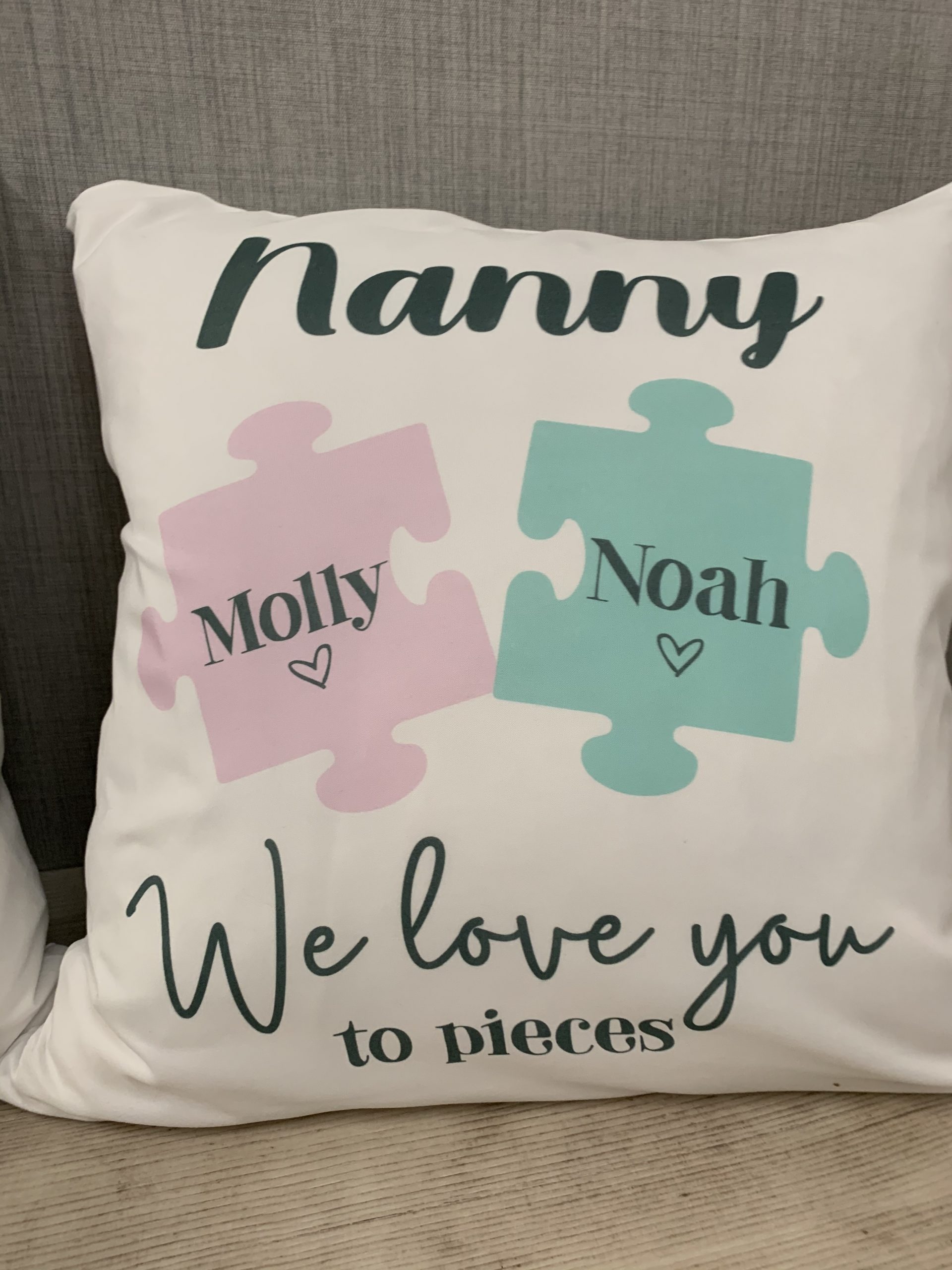 Personalised we love you to pieces cushion - Image 5