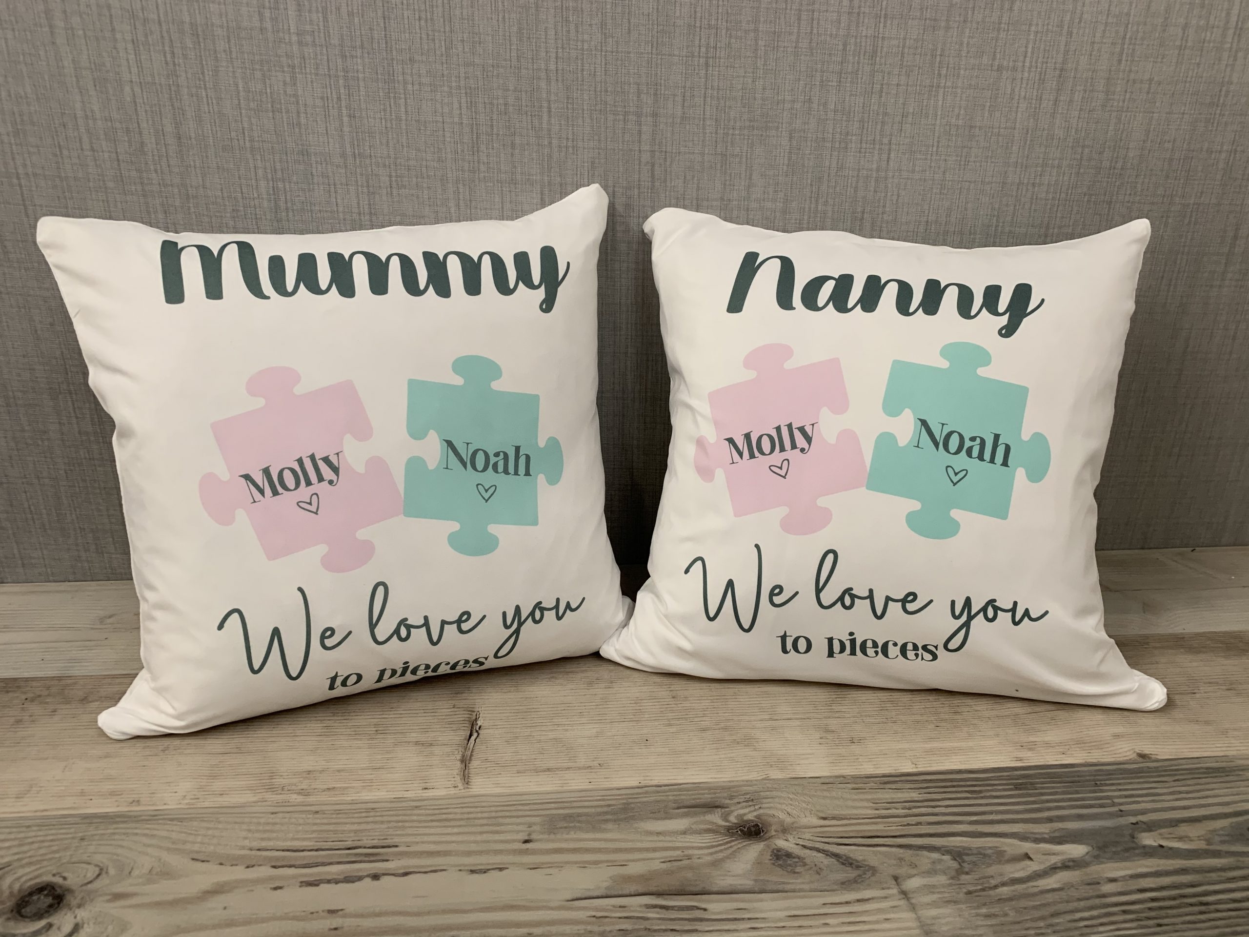 Personalised we love you to pieces cushion - Image 4