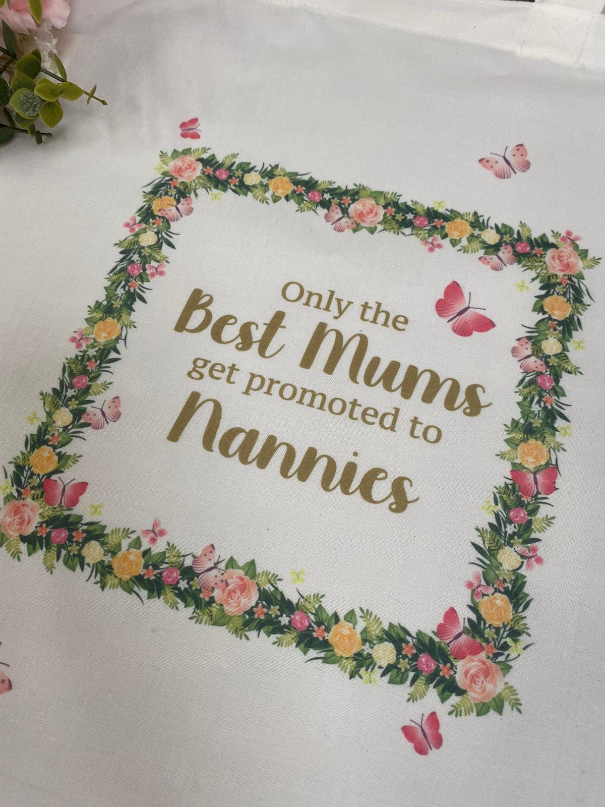 Promoted To Nannie Personalised Tote Bag - Image 2