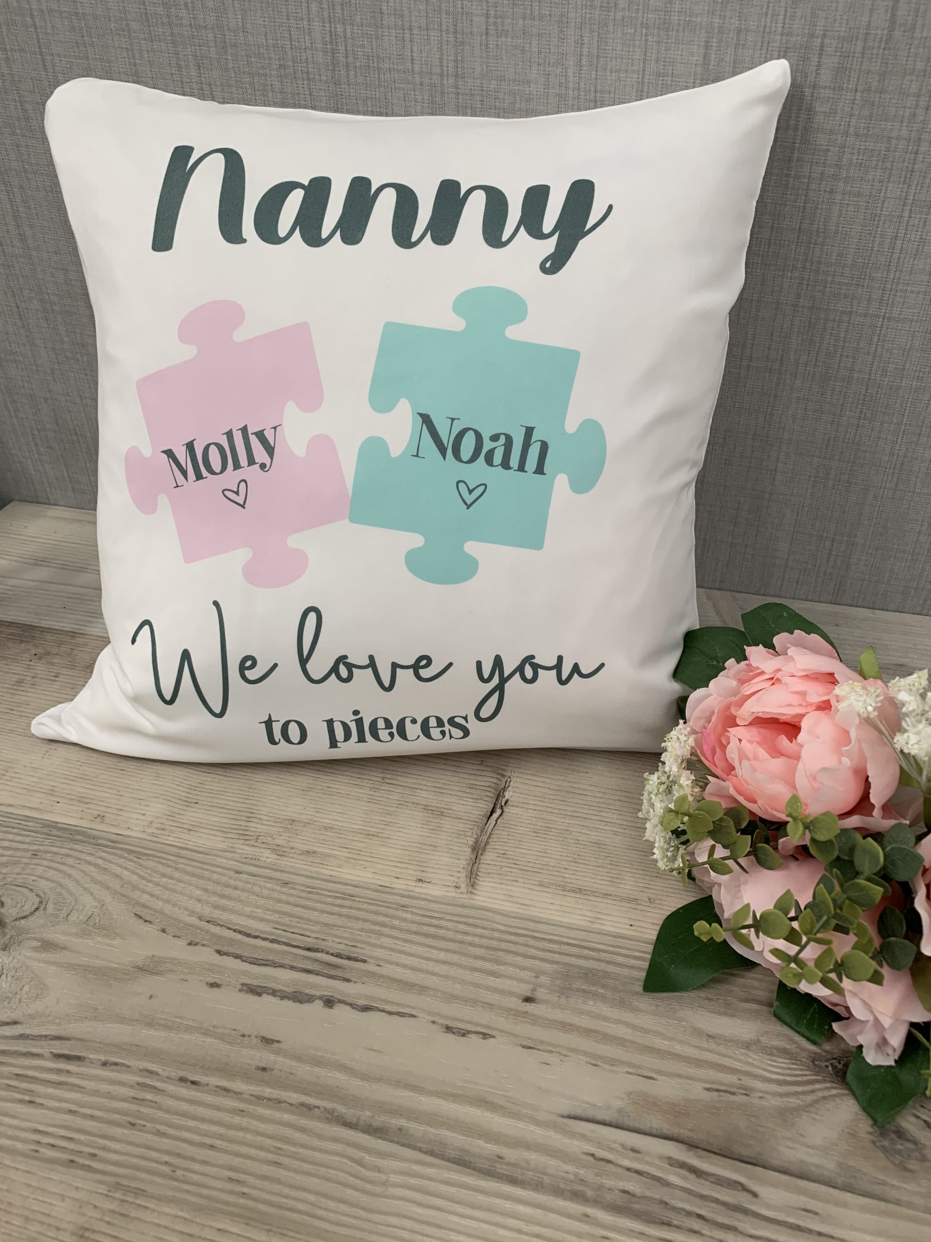 Personalised we love you to pieces cushion - Image 3