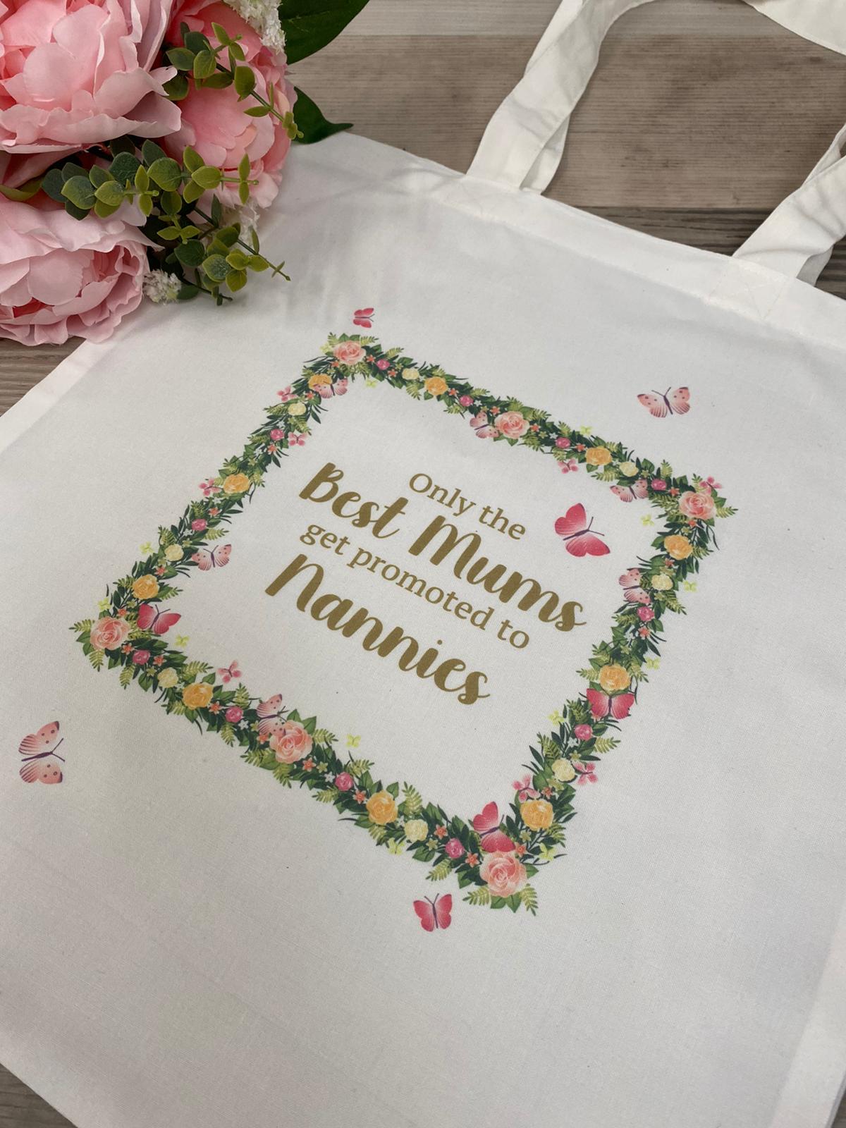 Promoted To Nannie Personalised Tote Bag - Image 4