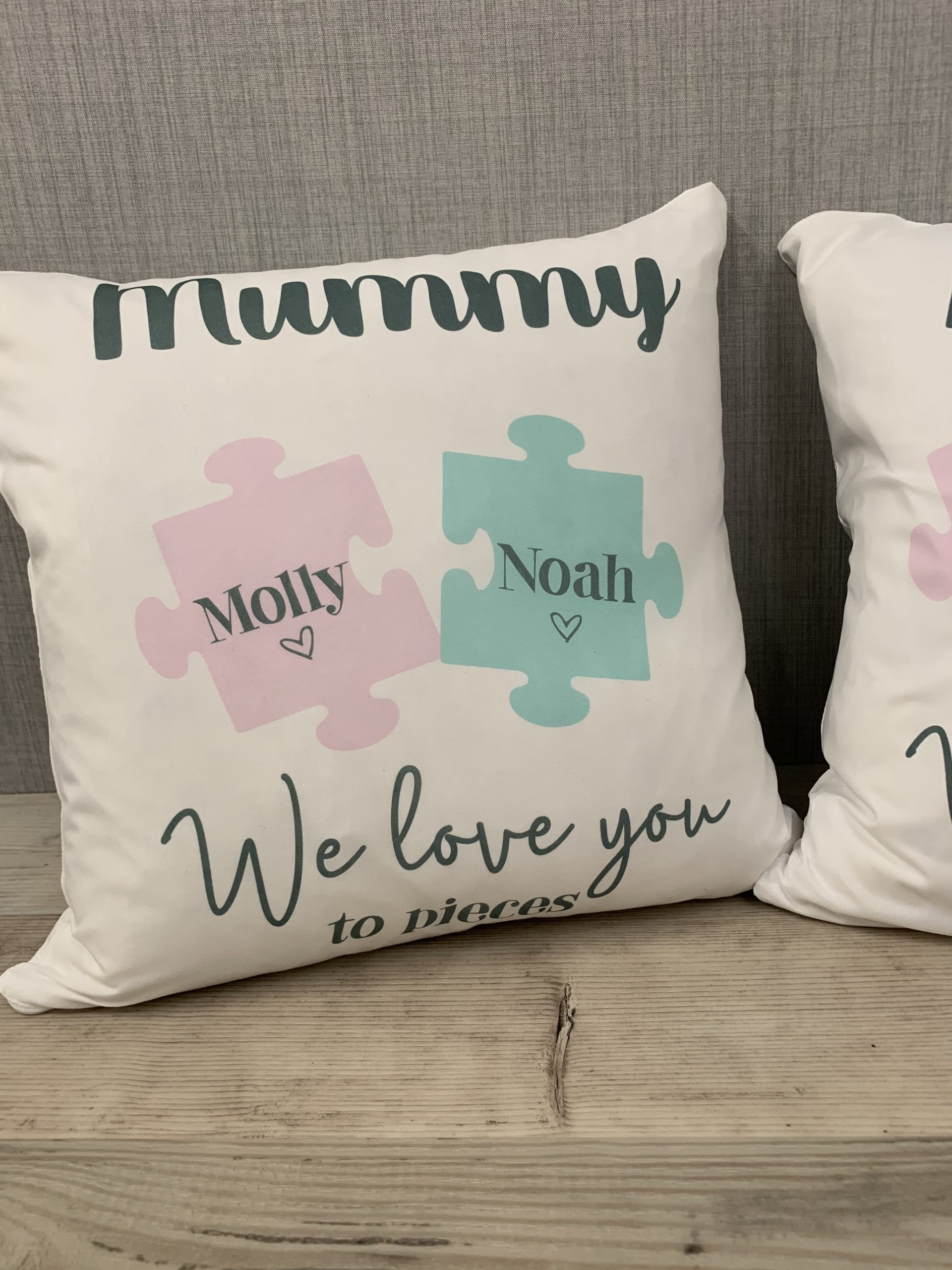 Personalised we love you to pieces cushion - Image 6