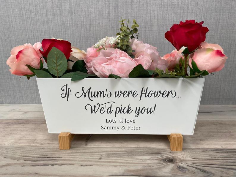 Personalised Mother’s Day Gift, Metal Plant pot - Image 5