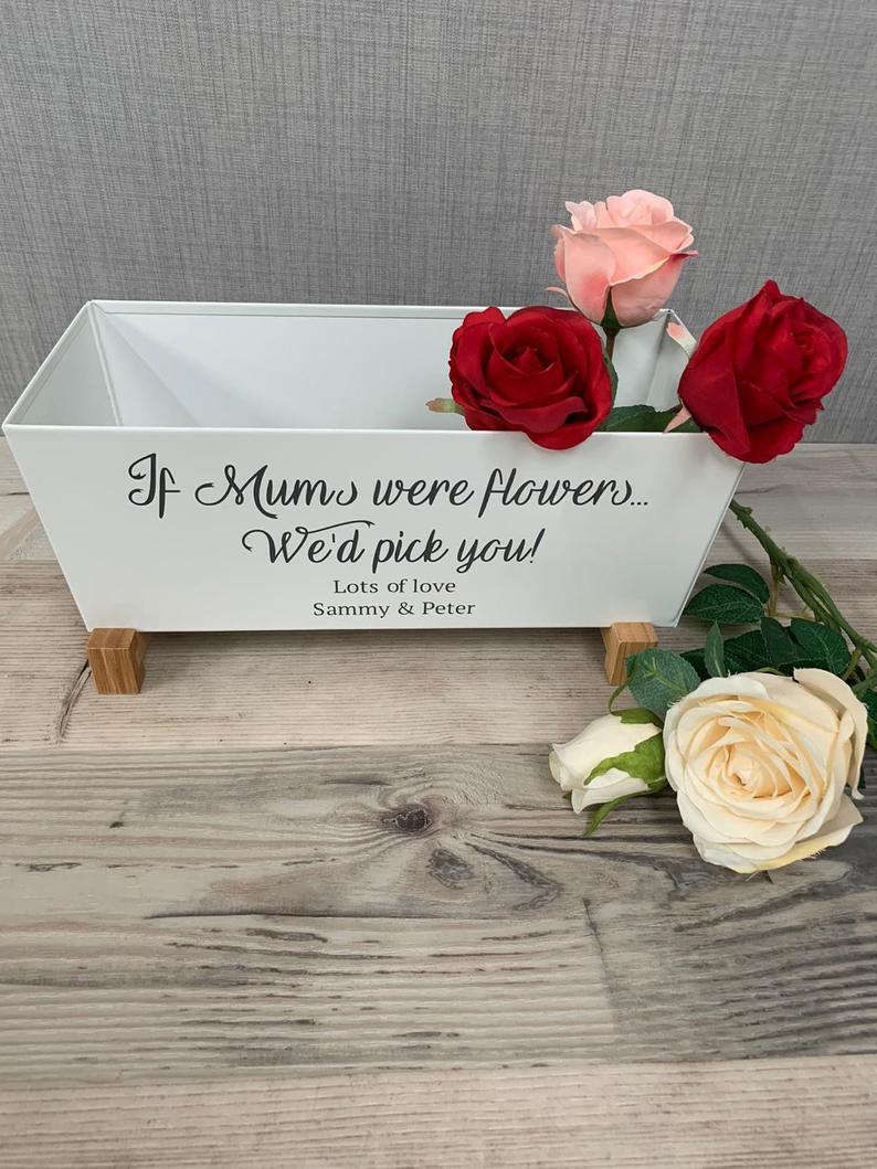 Personalised Mother’s Day Gift, Metal Plant pot - Image 4