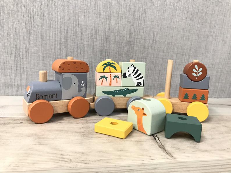 Personalised Wooden Safari Train - Image 5