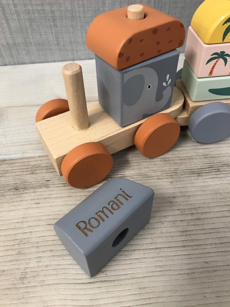 Personalised Wooden Safari Train - Image 3