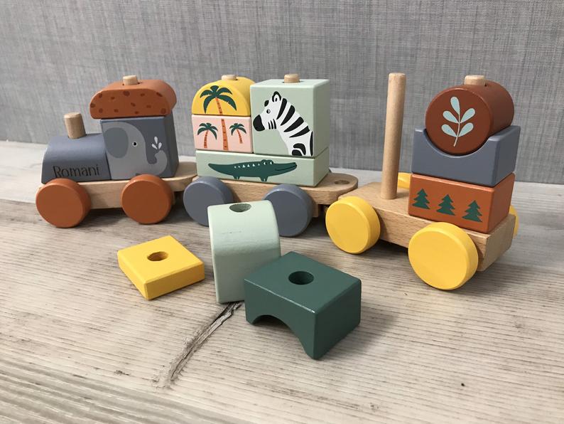 Personalised Wooden Safari Train - Image 4