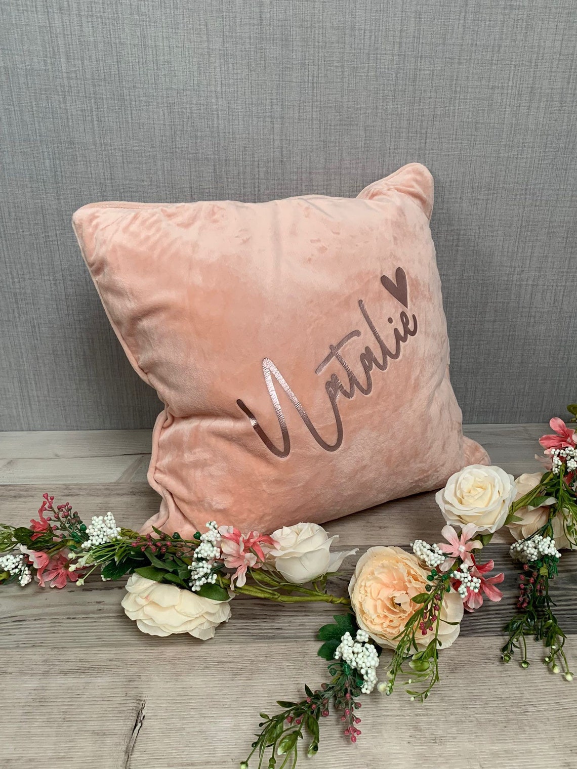 Personalised Velour Cushion with Name - Image 5