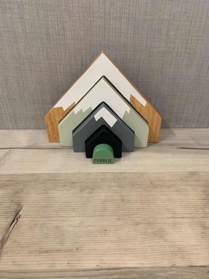 Personalised Mountain Nesting Toy - Image 5