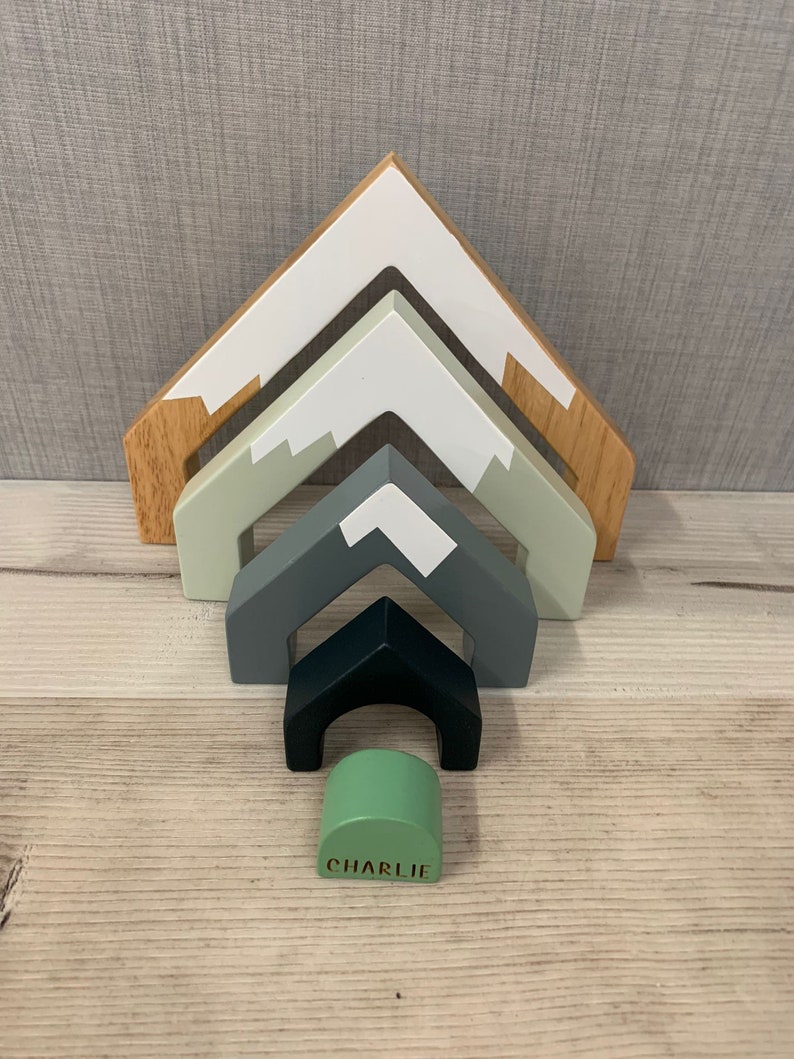 Personalised Mountain Nesting Toy - Image 2