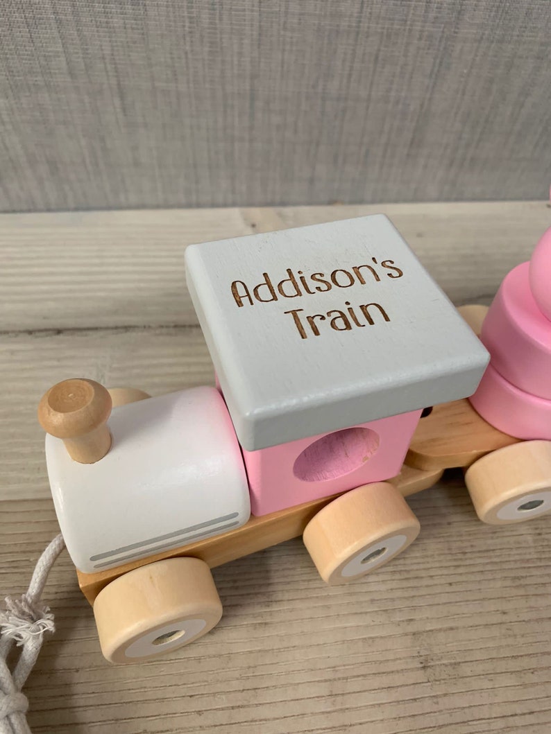 Personalised Wooden Easter Train and Friends - Image 3