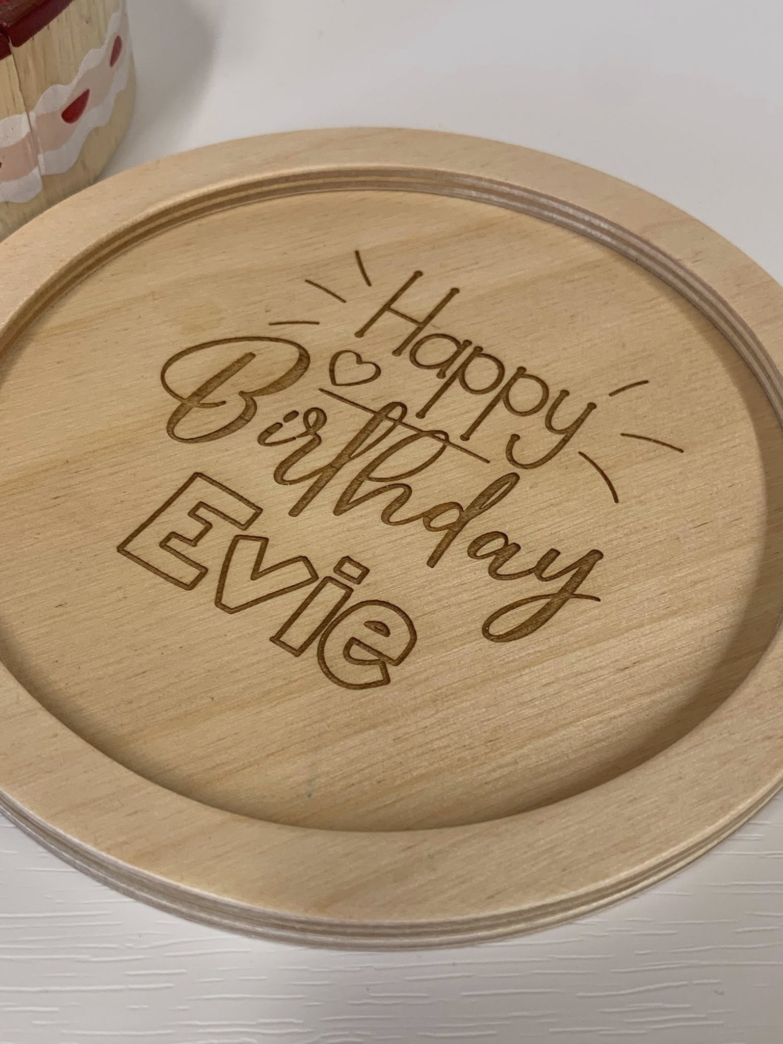 Birthday Cake with wooden candles - Image 4