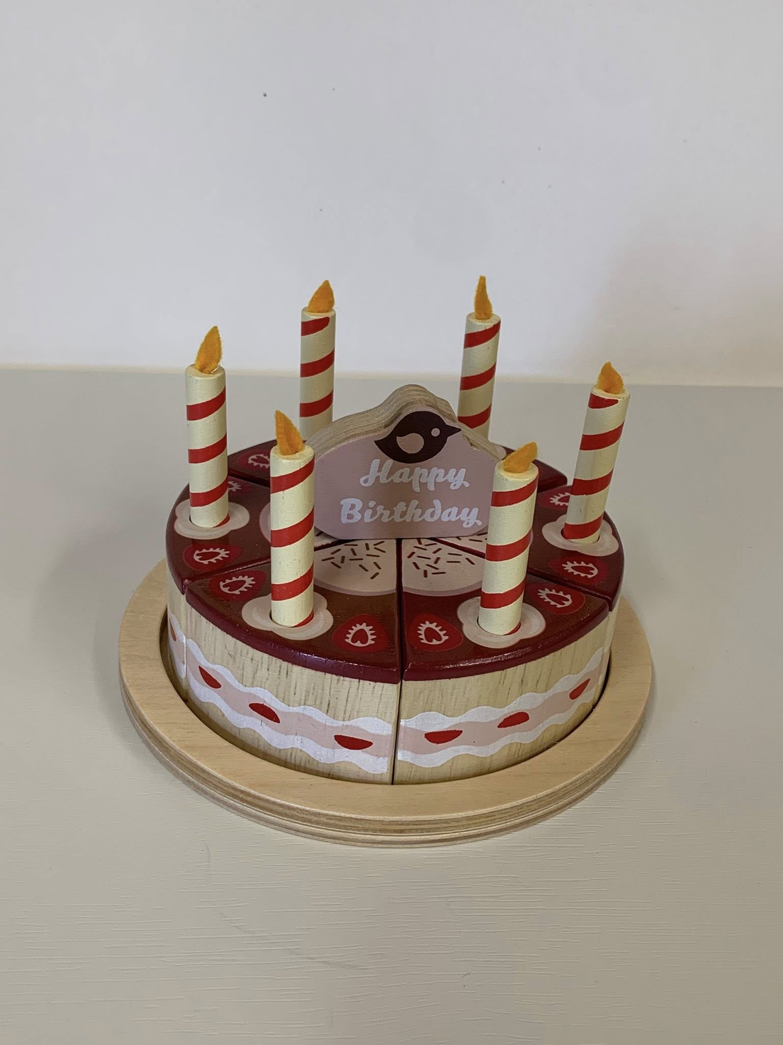 Birthday Cake with wooden candles - Image 5